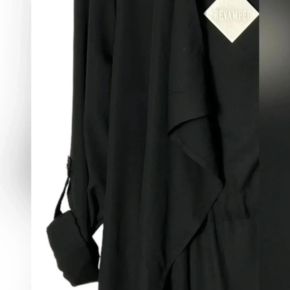 REVAMPED black cardigan,maxi ,sheer,cascading ,whimsigoth, dark romantic,witchy - Picture 14 of 15